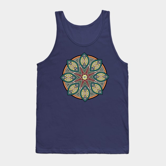 Khamsa Mandala Tank Top by CyclopsDesigns